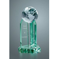 Jade Green Fine Optical Crystal Citation Award